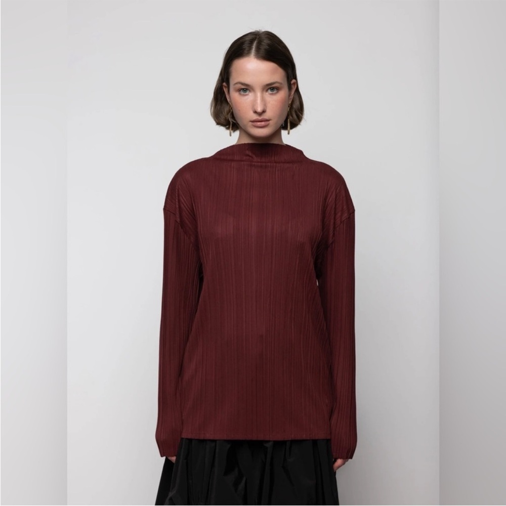 Elegant Burgundy Women's Top